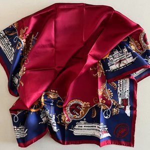 Delta Queen Steamboat Silk Square Scarf